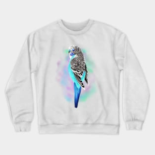 Blue budgie Crewneck Sweatshirt